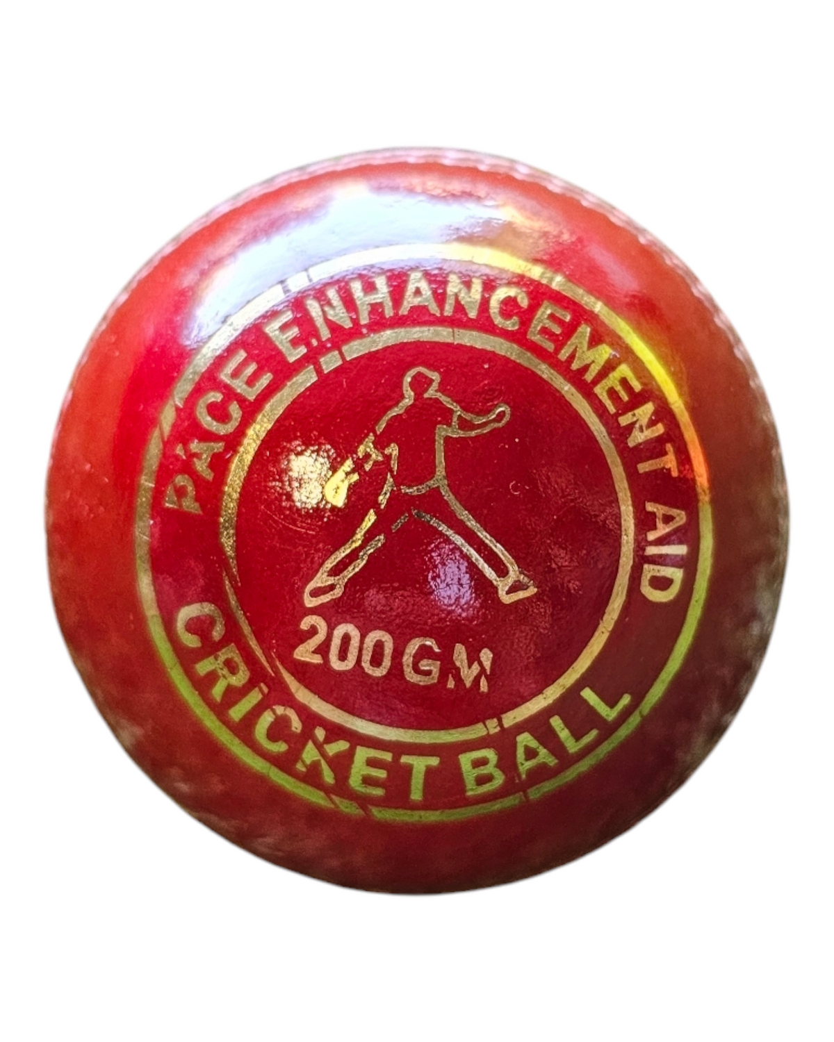 Pace Enhancement Aid Cricket Ball – 200 GM Red Leather Training Ball