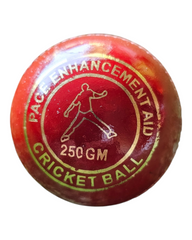 Pace Enhancement Aid Cricket Ball – 250 GM Red Leather Training Ball