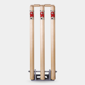 CA Wooden Cricket Stumps with Heavy-Duty Base
