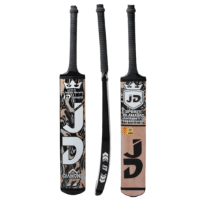JD Sports Diamond Edition Coconut Wood Cricket Bat Power-Built for Tape Ball Cricket