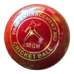 Pace Enhancement Aid Cricket Ball 250 GM Red Leather Training Ball