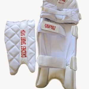 White leather ball pad cricket sport shop