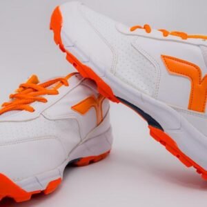 Shoes - Cricket Shoes for Kids / Youth / Men - Fluro Orange - White