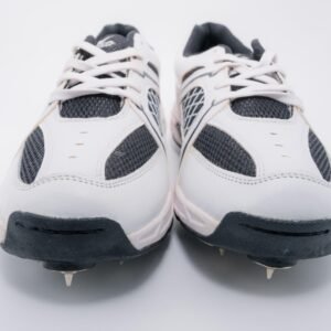 Shoes Velocity Grip Cricket Spike Shoes for Kids / Youth / Men Black and White